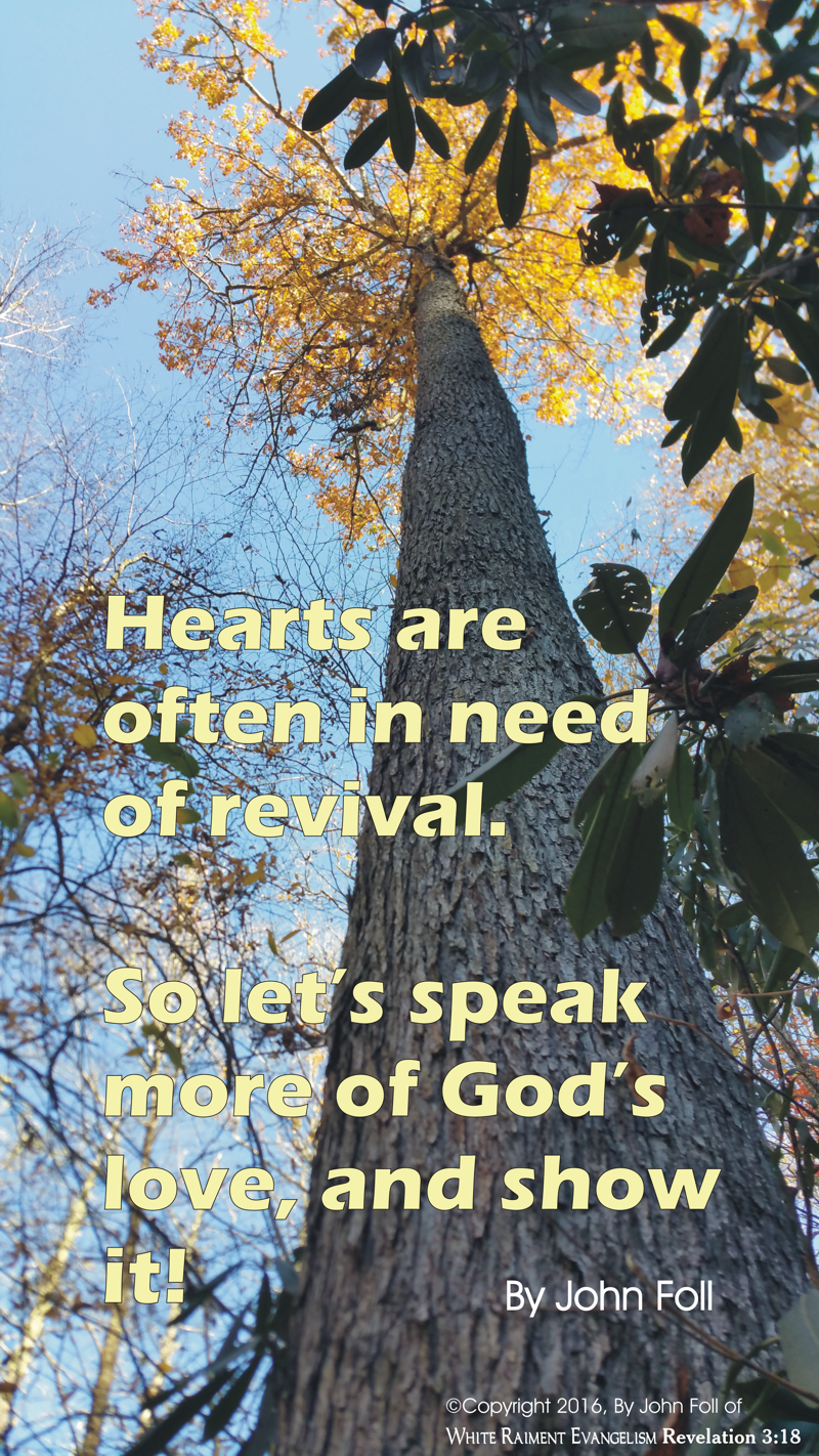 Hearts are often in need of revival, so let's speak more of God's love, and show it Nugget Picture